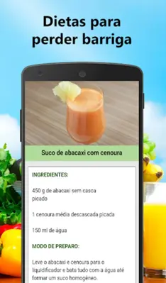 Dietas perder Barriga android App screenshot 0