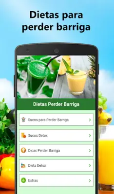 Dietas perder Barriga android App screenshot 1